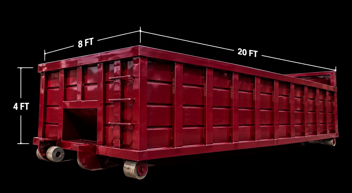 25-yard roll-off dumpster