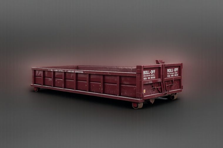 10-yard lowboy roll-off dumpster