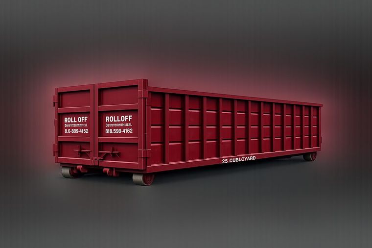 25-yard roll-off dumpster