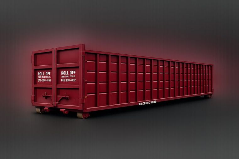 40-yard roll-off dumpster
